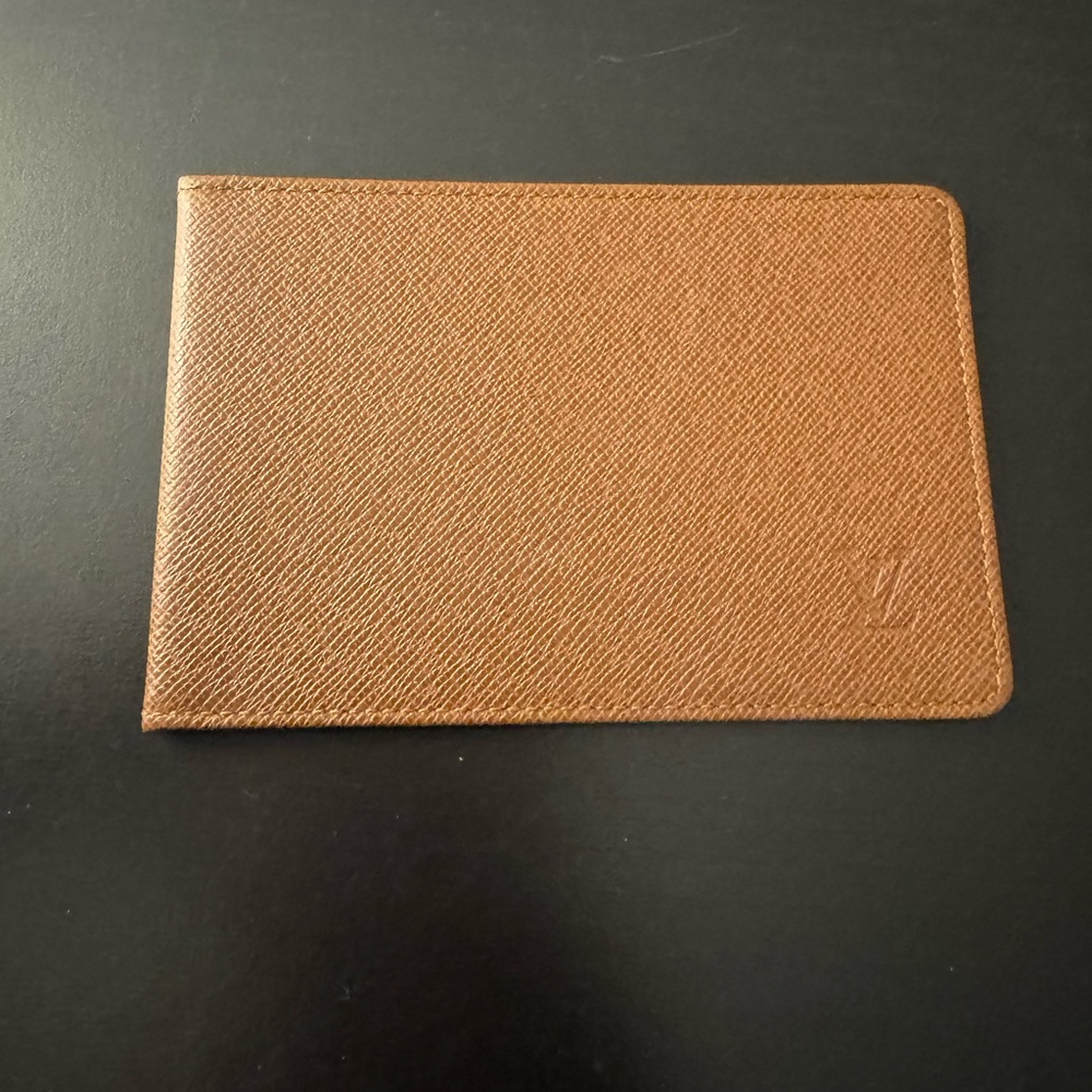 Louis Vuitton Brown Leather Card Holder